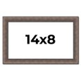 thumbnail image 1 of 14x8 Frame Silver Real Wood Picture Frame Width 1.25 Inches | Interior Frame Depth 0.5 Inches |, 1 of 8