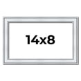 thumbnail image 1 of 14x8 Frame Sterling Silver Solid Wood Picture Frame | 1.25 Inch Moulding Width | 0.75 Inch Interior, 1 of 8