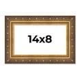 thumbnail image 1 of 14x8 Frame Vintage Gold Solid Wood Picture Frame | 2.5 Inch Moulding Width | Ornate Bronze Museo, 1 of 8