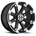 thumbnail image 1 of 14x8 Vision 393 Lockout Matte Black Mach Lip UTV Wheel 4x110 (-61mm), 1 of 2