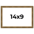thumbnail image 1 of 14x9 Frame Gold Kingsley Distressed Solid Wood Picture Frame Width 0.75 Inches | Interior Frame, 1 of 8
