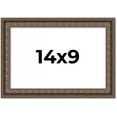 thumbnail image 1 of 14x9 Ornate Brown Real Wood Picture Frame Width 1.5 Inches | Interior Frame Depth 0.5 Inches | Zisa, 1 of 8