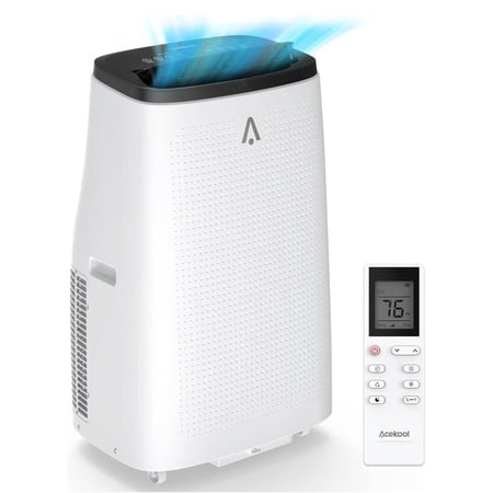 15,000 BTU 3-in-1 Portable Air Conditioner with Sleep Mode, Remote, Window Kit and Continuous Drain Hose