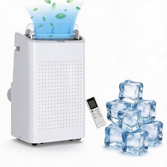 15,000 BTU Portable Air Conditioner for Rooms Up to 850 Sq.ft - 3-in-1 Cooling AC Unit with Dehumidifier & Fan Modes, Remote Control, 24H Timer, Easy Install Window Kit