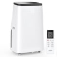 thumbnail image 1 of 15,000 BTU Portable Air Conditioners, Coolings Up to 850 Sq.Ft, 3-in-1 AC Unit with LED Function Display, Universal Casters, Installation Kit & Remote Control for Home, Office, Tent etc, White, 1 of 9