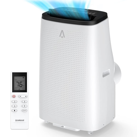 15,000BTU AC Units with Built-In Cooling, Dehumidifier, Fan Modes for Rooms up to 800 sq.ftRemote Control, 24-Hour Timer, and Installation Kits Included