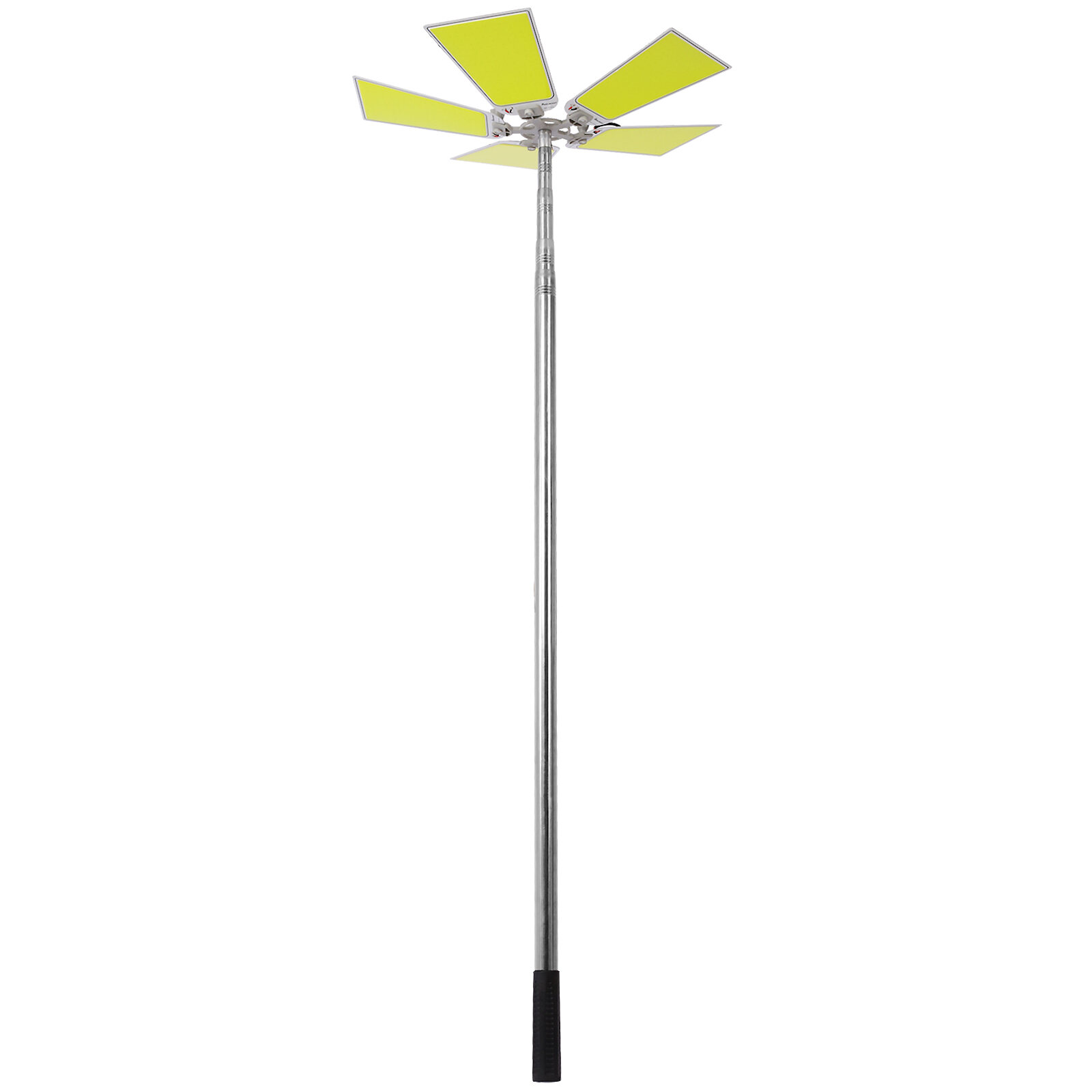 15,000LM Telescopic LED Camping Light - Adjustable 47-185" Pole with 5 COB Panels, IP67 Waterproof for Outdoor, Fishing & Emergency (Black)