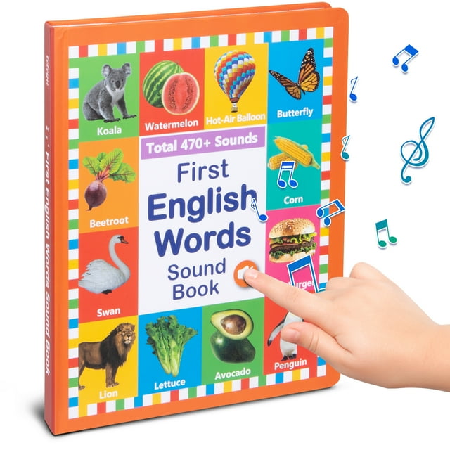 My First English Sound Toy - 470+ Words,21 Themes,Fun Word Game,Press