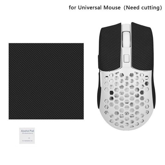 15*11cm DIY Anti-Slip Wireless Gaming Universal Style Mouse Sticker Sweat-Proof Mouse Grip Tape Wear-Resistant PC Desktop Laptop