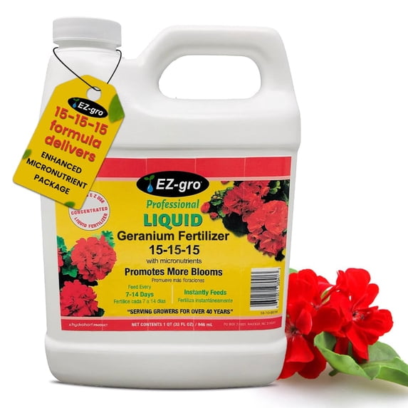 Sevena Geranium 15-15-15 Liquid Geranium Fertilizer 1 Oz Per Gallon 1 Pack - Walmart.com