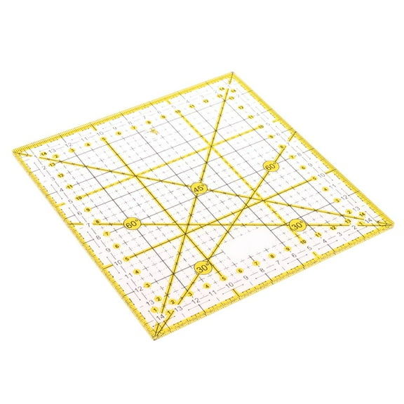 15 * 15 Cm Clear Acrylic Ruler Quilt Patchwork Cutting Mat Cutting Pad