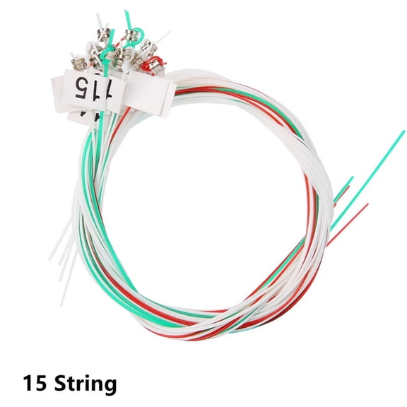 15/16/19/21/24Strings Lyre Brass Strings Set Lyre Harp Nylon String Replacement