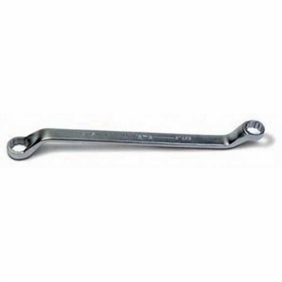 15/16" x 1" Double Head 60 Offset Box End Wrench - 12 Point SUPERTORQUE Box Ends. Satin Chrome Finish. Williams USA # JHW8033C