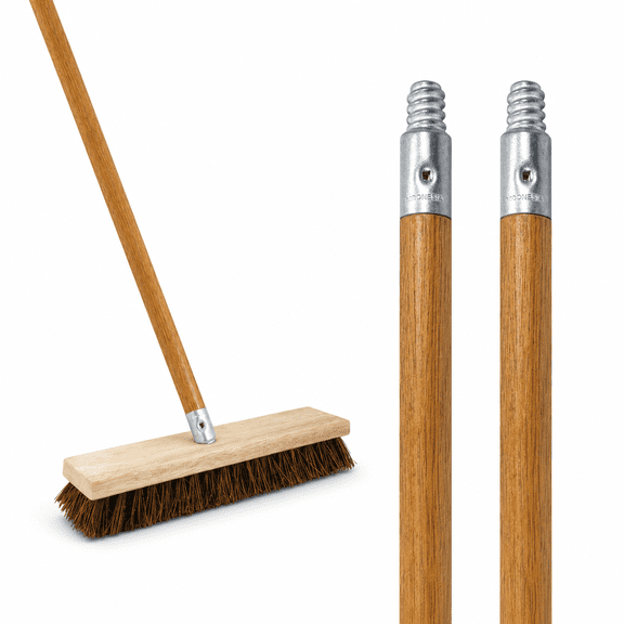15/16" x 48" 2 Count Wood Broom Handle Replacement