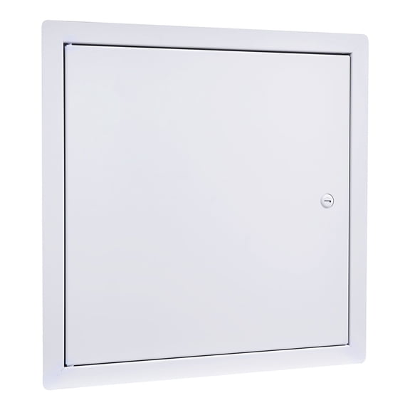 15.2 x 15.2 in Square Galvanized Steel Access Panel, Hinged Screw Lock Inspection Door, White Wall Ceiling Service Cover