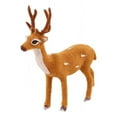 thumbnail image 1 of 15/20/25/30/35cm Simulation Plush Reindeer Standing Christmas Sika Deer Xmas Elk Dolls Holiday Reindeer Figures Lifelike, 1 of 10