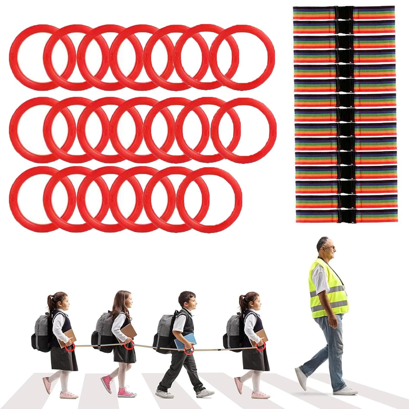 15/20 Sets Walking Rope for Preschool Toddlers Walking Rope Kids ...