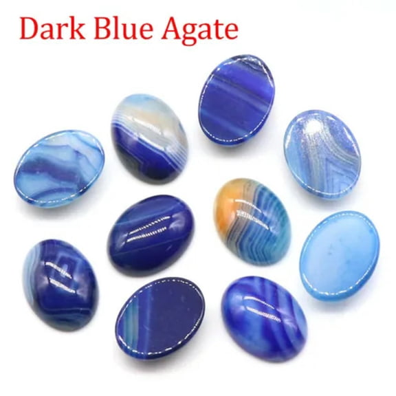 15*20mm Oval Flatback Cab Cabochon Gemstone Beads Polished Jewelry Making DIY