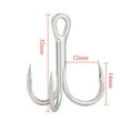 thumbnail image 1 of 15/20pcs High Carbon Steel Treble triple Hook Antirust lure fishinghook, 1 of 9