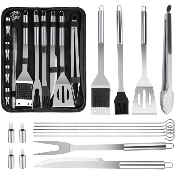 15/24pcs Of Barbecue Accessories, Barbecue Sets, Men'S Barbecue Gifts, Indoor And Outdoor Barbecue/cooking Barbecue Tools, Camping.