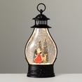 thumbnail image 1 of 15.25"H Sullivans Lighted Santa And Deer Lantern, Multicolored, 1 of 4