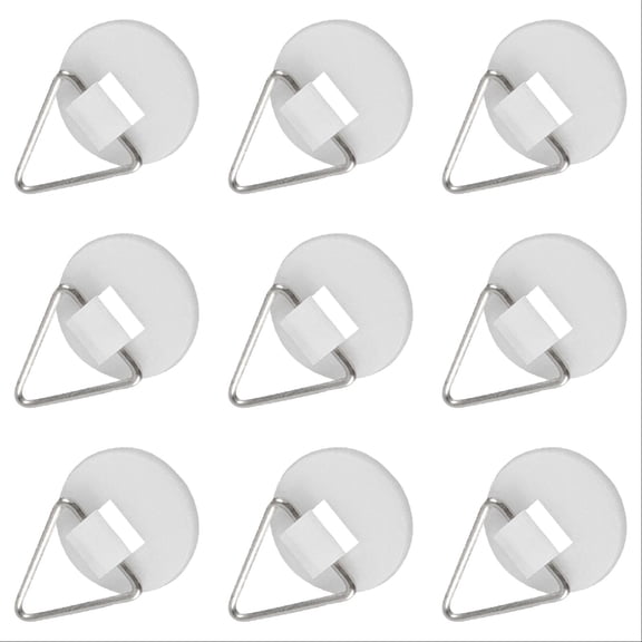 15/30/50/80/120cs 0.8 Inch Wall Plate Hangers Vertical Holders Display - Strong Adhesion Picture Hanging Hooks for Decoration, Art Supplies Household Storage, No Nails