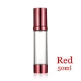 thumbnail image 1 of 15/30/50ml Makeup Tool Squeeze Pump Empty Cream Container Cosmetic Holder Lotion Vacuum Bottle Refillable Bottle RED 50ML, 1 of 8