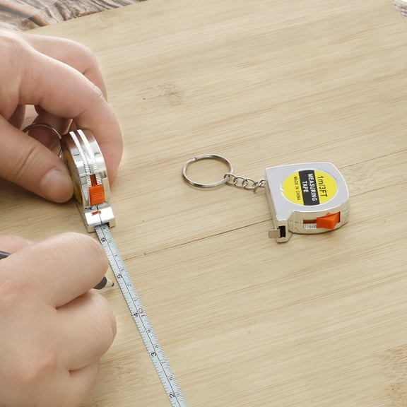 15/30 Pcs Keychain Tape Measure Portable Mini Tape Measure Flexible Measuring Tape Keychain Multifunctional Small Measuring Tape for Height Furniture Measurement