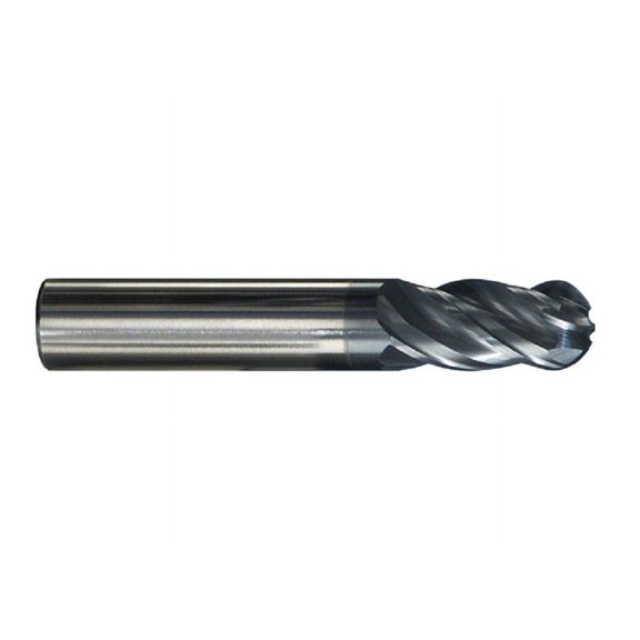 SGS 36356 Z1B Z-Carb High Performance End Mill, Aluminum Titanium Nitride Coating, 15/32" Cutting Diameter, 1" Cutting Length, 1/2" Shank Diameter, 3" Length