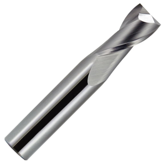 15/32" Diameter 2 Flute Single End 30 Carbide End Mill , 1"Length ofCut, 1/2" Shank, 3" OAL
