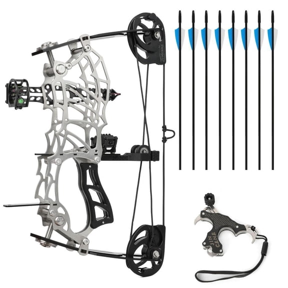 15-32 lb draw weight compound bow, ideal for beginners, suitable for indoor and outdoor archery, perfect for recreational activities and leisure.