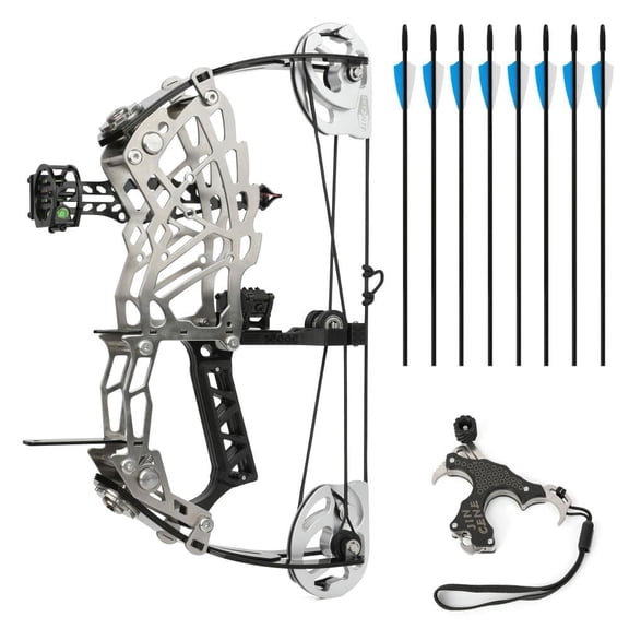 15-32 lb draw weight compound bow, ideal for beginners, suitable for indoor and outdoor archery, perfect for recreational activities and leisure.