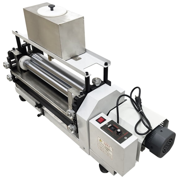 15.35 Inch Automatic Double-Sided Gluing Machine Soft Roller Adjustable Speed & Gap