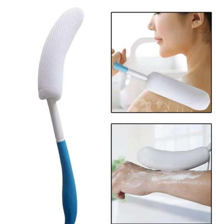 15.35 Inch Back Bath Brush Lotion Applicators With Long Handle Back Scrubber