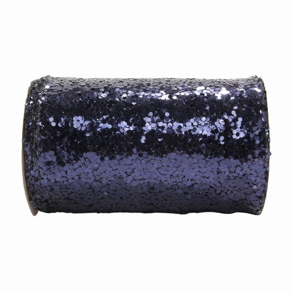 15.3cm Glitter Mesh Wired Ribbon, 10 Yard Webbed Sequin Diamond Mesh Wire Ribbon for Wreaths Garland Large Bows Making Wedding Decor Gifts Crafts, slate gray