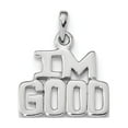 thumbnail image 1 of 15.3mm Sterling Silver Rhodium-plated Polished Im Good Pendant - 1.3 Grams, 1 of 1