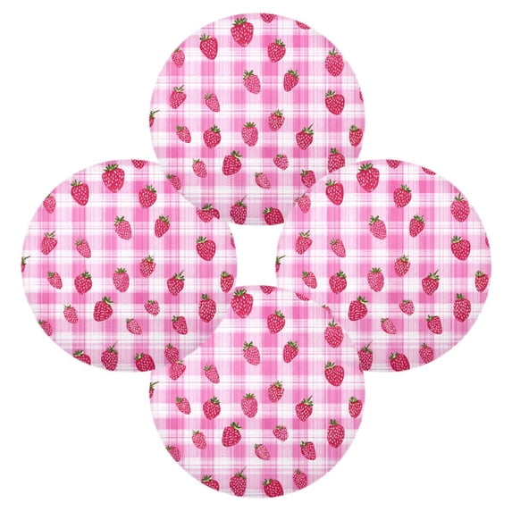 15.4 Inch Round Placemats Set of 4 Washable Heat Resistant Placemats ...