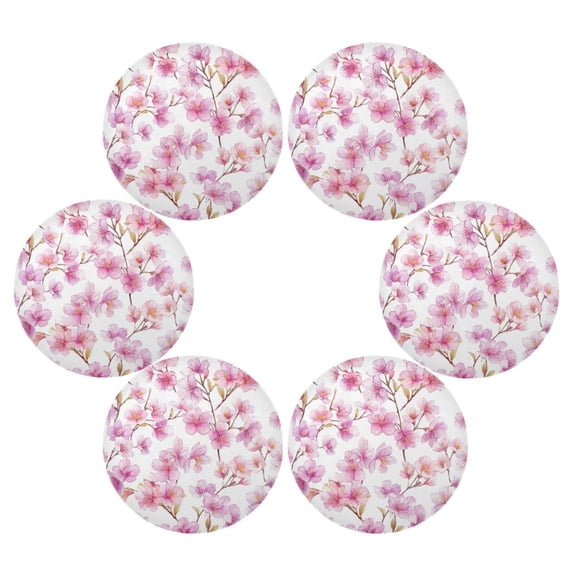 15.4 Inch Round Placemats Set of 6 Washable Heat Resistant Placemats ...
