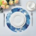 thumbnail image 1 of 15.4" Round Placemat Set of 1 Polyester Fabric Place Mats Non-Slip Dining Kitchen Table Mats for Kitchen Party Decor Ethereal Dreamlike Elements, 1 of 5