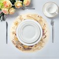 thumbnail image 1 of 15.4" Round Placemat Set of 4 Polyester Fabric Place Mats Non-Slip Dining Kitchen Table Mats for Kitchen Party Decor Bears Are Eating Honey, 1 of 5