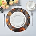 thumbnail image 1 of 15.4" Round Placemat Set of 4 Polyester Fabric Place Mats Non-Slip Dining Kitchen Table Mats for Kitchen Party Decor Cookies on The Table, 1 of 5
