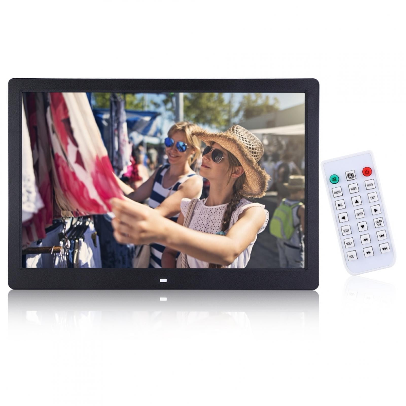 15.4Inch 1280x800HD Digital Photo Picture Frame Alarm Clock Player