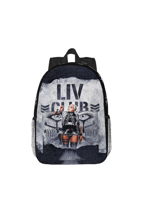 15.4in Liv Wres-Tler Mor-,ga Backpacks Cute Laptop bag Cartoon Bags Bookbag Daypack Outdoor Travel