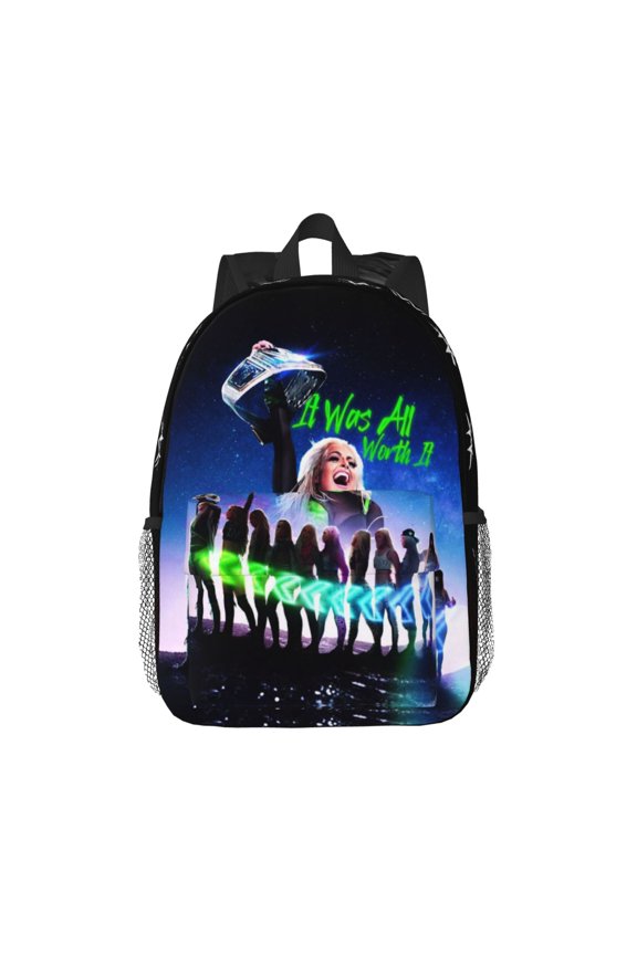 15.4in Liv Wres-Tler Mor-,ga Backpacks Cute Laptop bag Cartoon Bags Bookbag Daypack Outdoor Travel