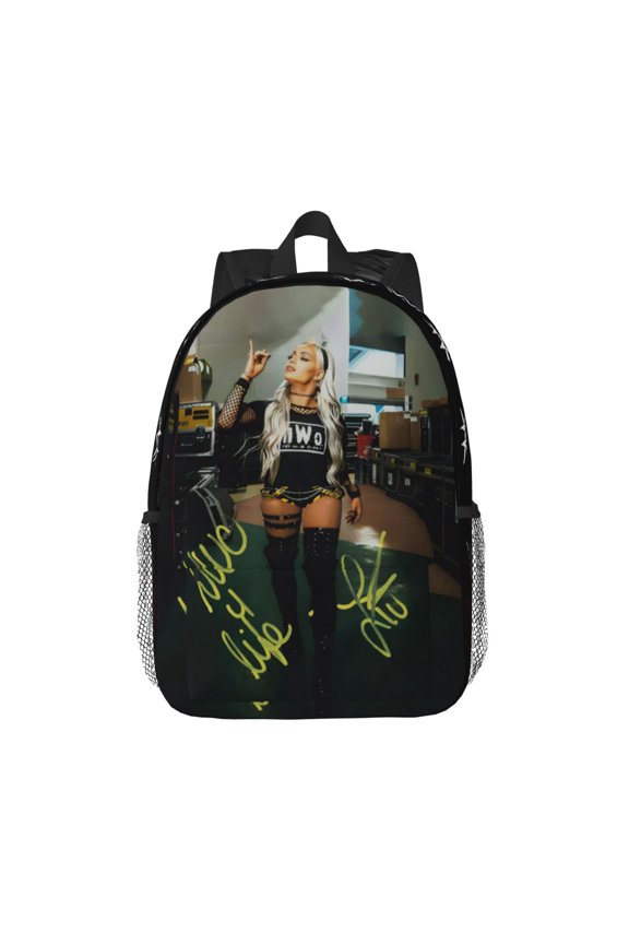 15.4in Liv Wres-Tler Mor-,ga Backpacks Cute Laptop bag Cartoon Bags Bookbag Daypack Outdoor Travel