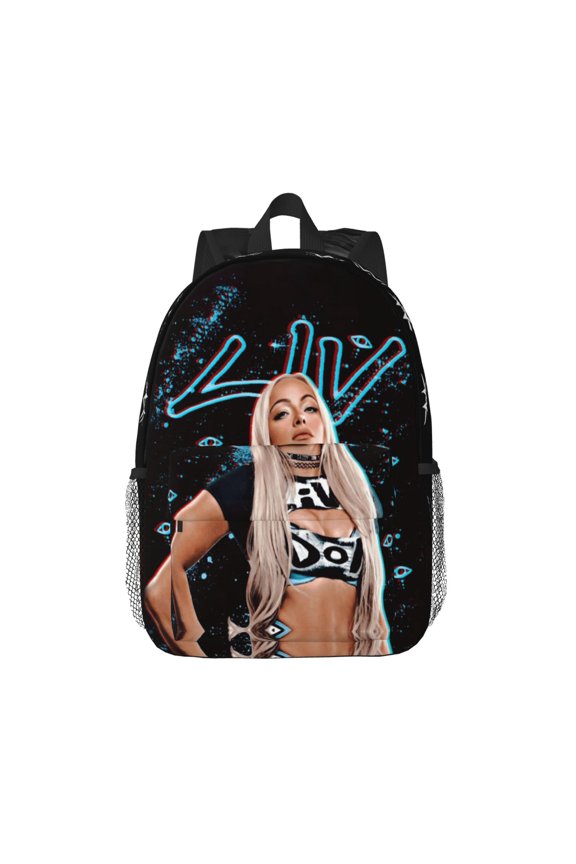 15.4in Liv Wres-Tler Mor-,ga Backpacks Cute Laptop bag Cartoon Bags Bookbag Daypack Outdoor Travel