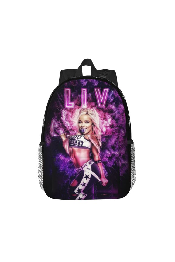 15.4in Liv Wres-Tler Mor-,ga Backpacks Cute Laptop bag Cartoon Bags Bookbag Daypack Outdoor Travel