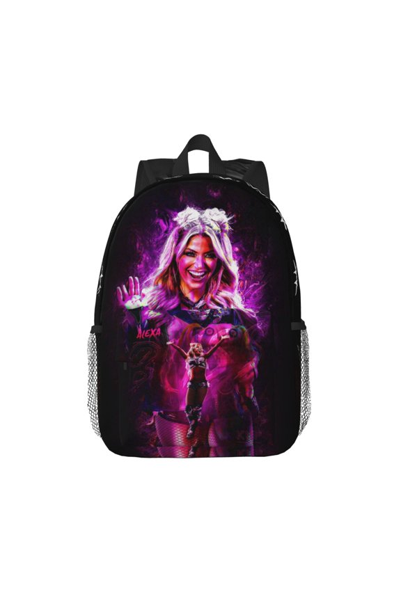 15.4in Liv Wres-Tler Mor-,ga Backpacks Cute Laptop bag Cartoon Bags Bookbag Daypack Outdoor Travel