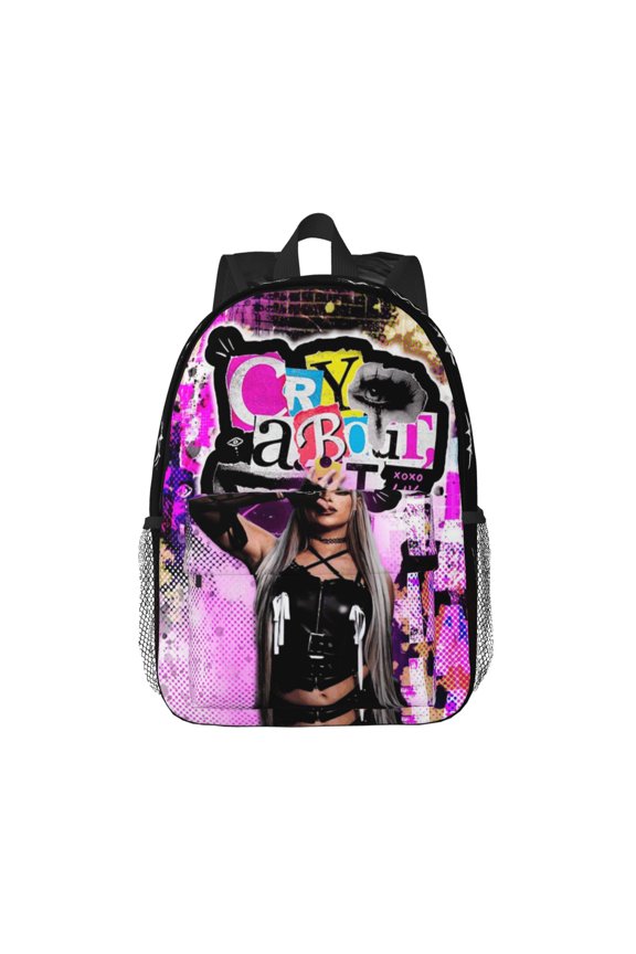 15.4in Liv Wres-Tler Mor-,ga Backpacks Cute Laptop bag Cartoon Bags Bookbag Daypack Outdoor Travel