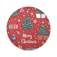 thumbnail image 1 of 15.4inch Round Placemats, DIY Printing Design, Suitable for Kitchen, Table Party Decoration Christmas Tree and Gifts, 1 of 7